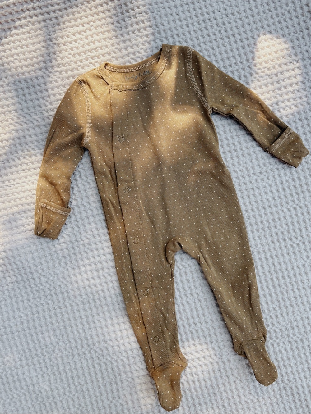 Lovely Littles NEW 0m Golden Dot Footie Romper